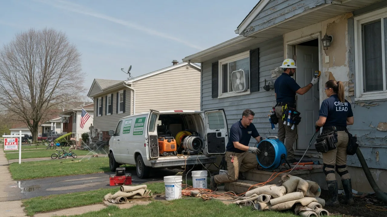 Flood Cleanup in Commercial Point, OH near me
