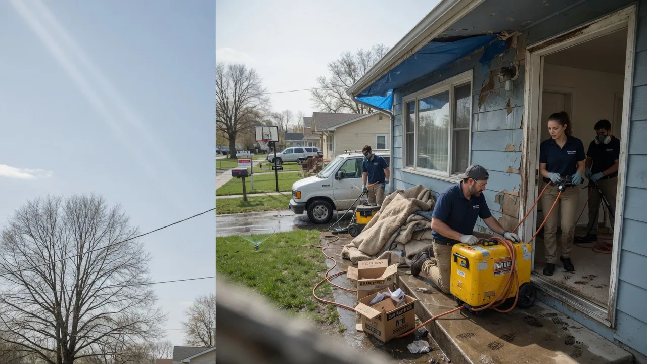 Basement Flood Cleanup in Commercial Point, OH near me